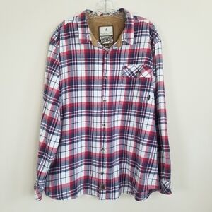 Whitetails Plaid Flannel Shirt 2XL